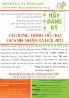 Lễ phát động chương trình Hỗ trợ Doanh nhân Xã hội 2011